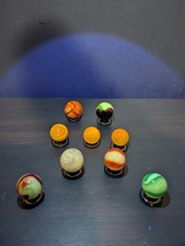 9pc. Lot UV Reactive Marbles