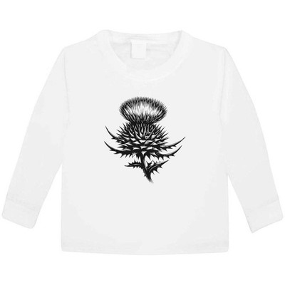 ''Distelpflanze'' Kinder / Kinder Langarm T-Shirts Baumwolle (KL049924)