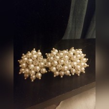 Sweet Faux Pearl Cluster Hair Clip/Barrette 