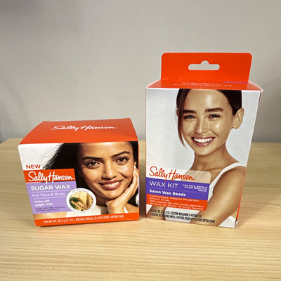 Sally Hansen Wax Beads & Sugar Wax Hair Removal Set for Face & Bikini, 2 Pack
