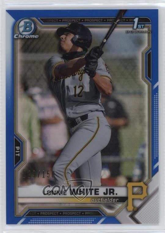 2021 Bowman Draft Chrome Blue Refractor /150 Lonnie White Jr #BDC-28 00f5