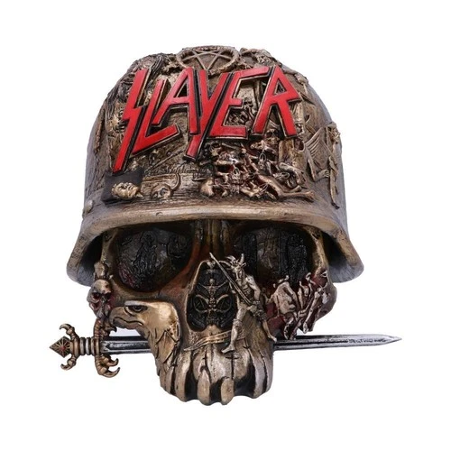 Nemesis Now Officially Licensed Slayer Eagle Helmet Skull Logo Trinket Box
