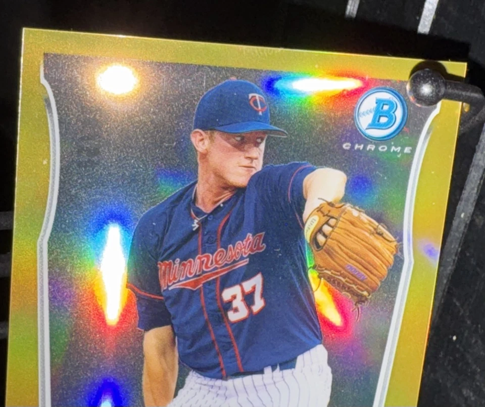 2014 Bowman - Prospects Chrome Ryan Eades #BCP8 Gold Refractor /50 (RC) - Image 3 of 4