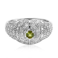 Cavill Silber 925 Ring Kupfer Turmalin 0,15Ct Rundschliff Zirkon
