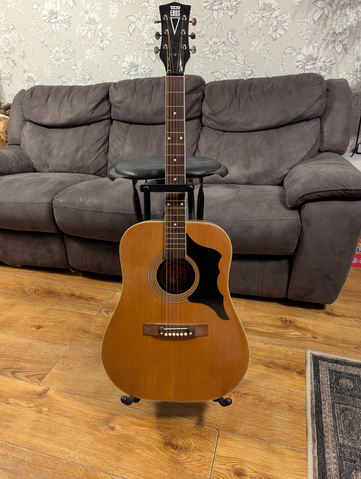 E-ROS Dakota 606 Dreadnought Acoustic Guitar Vintage EKO Ranger Style.