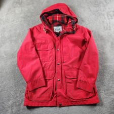Vintage Woolrich Woman Mountain Parka Field Jacket USA Size S Wool Lined 80s