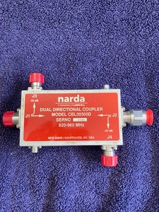 Narda CEL30300D dB 820-960 MHz 600 W RF DUAL Directional Coupler #99899, Tested