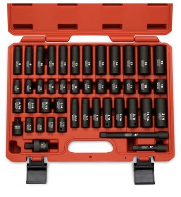 Neiko 02440A 3/8inch Drive Impact Socket Set, 44 Piece Deep and Shallow Assortme