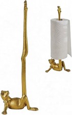 Gold Cast Iron Paper Towel Holder Countertop Frog Leg Toilet Paper Holder Stand