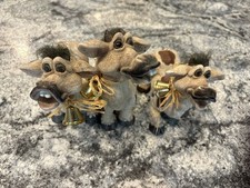 Vintage Set Of 3 Rare Cow Statues