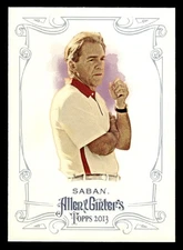 Nick Saban 2013 Topps Allen & Ginter #244 Alabama Crimson Tide ESE