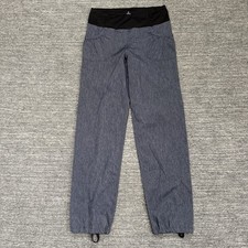 prAna Summit Pants Women Medium Blue Pull On Hike Outdoor Camp Retreat Trail