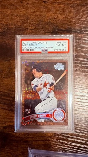 2011 TOPPS UPDATE MIKE TROUT COGNAC DIAMOND ANNIV.