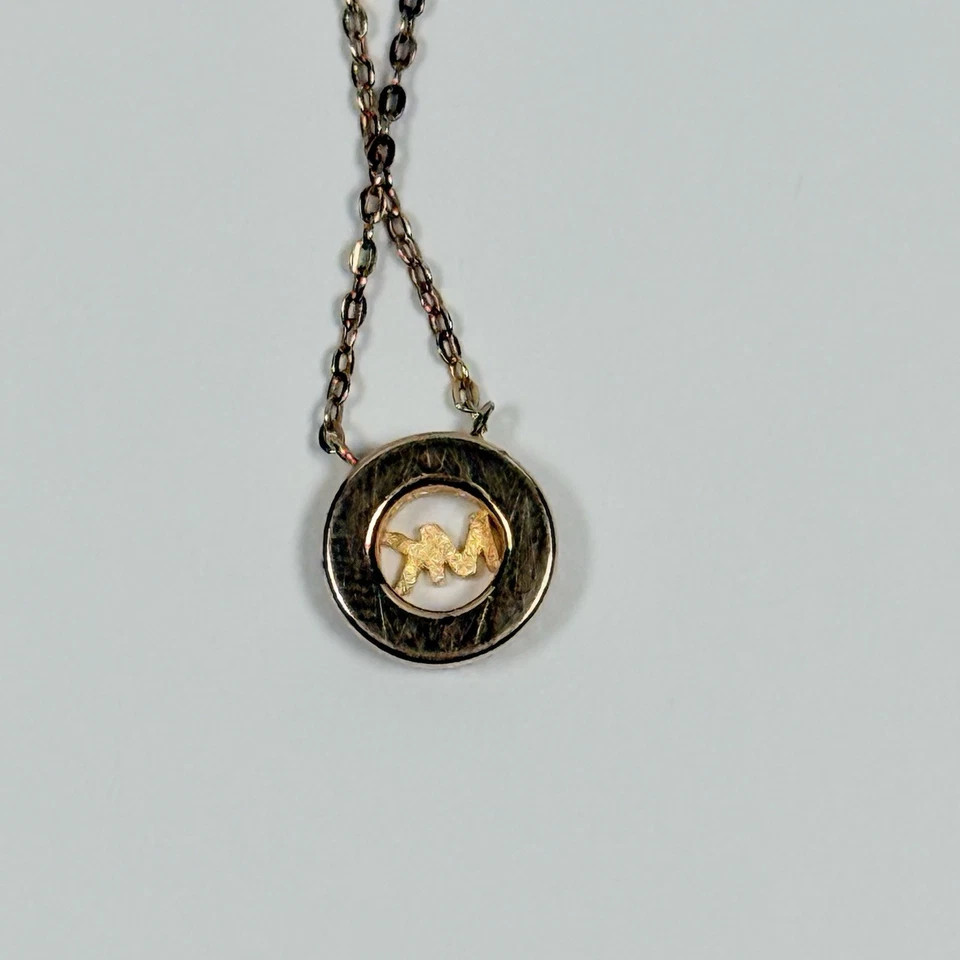 "Collar Michael Kors Damas Tono Dorado Logo MK Piedra Circonita Con Caja Original Cadena 18""" Foto 2 de 4