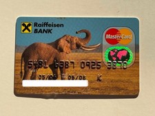 Raiffeisen Bank Credit Card Elephant 2008 Exp Czech Republic