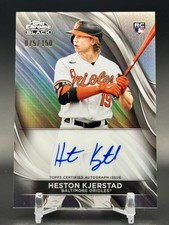2024 Topps Chrome Black Heston Kjerstad Auto RC Refractor /150 Orioles #CBA-HKJ