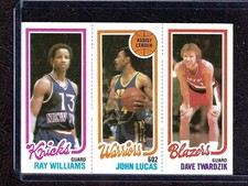 1980-81 Topps NBA Basketball Panel Williams, Lucas, Twardzik, NM-MT, Centered!