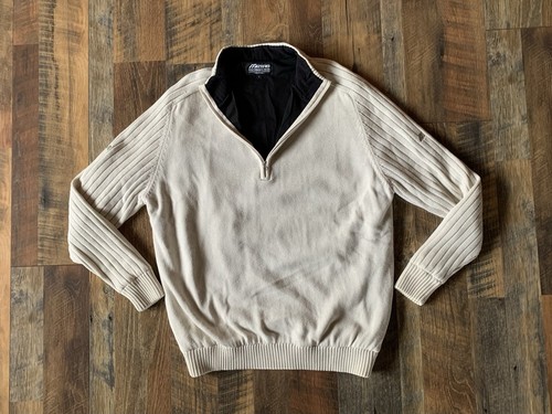 Mizuno Knit 1/4 Zip Performance Golf Sweater w/ Wind Shear Lining L