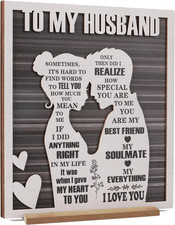 To My Husband Plaque   Romantic Father  S Day Dad Gift from Wife   Sentimental Wo