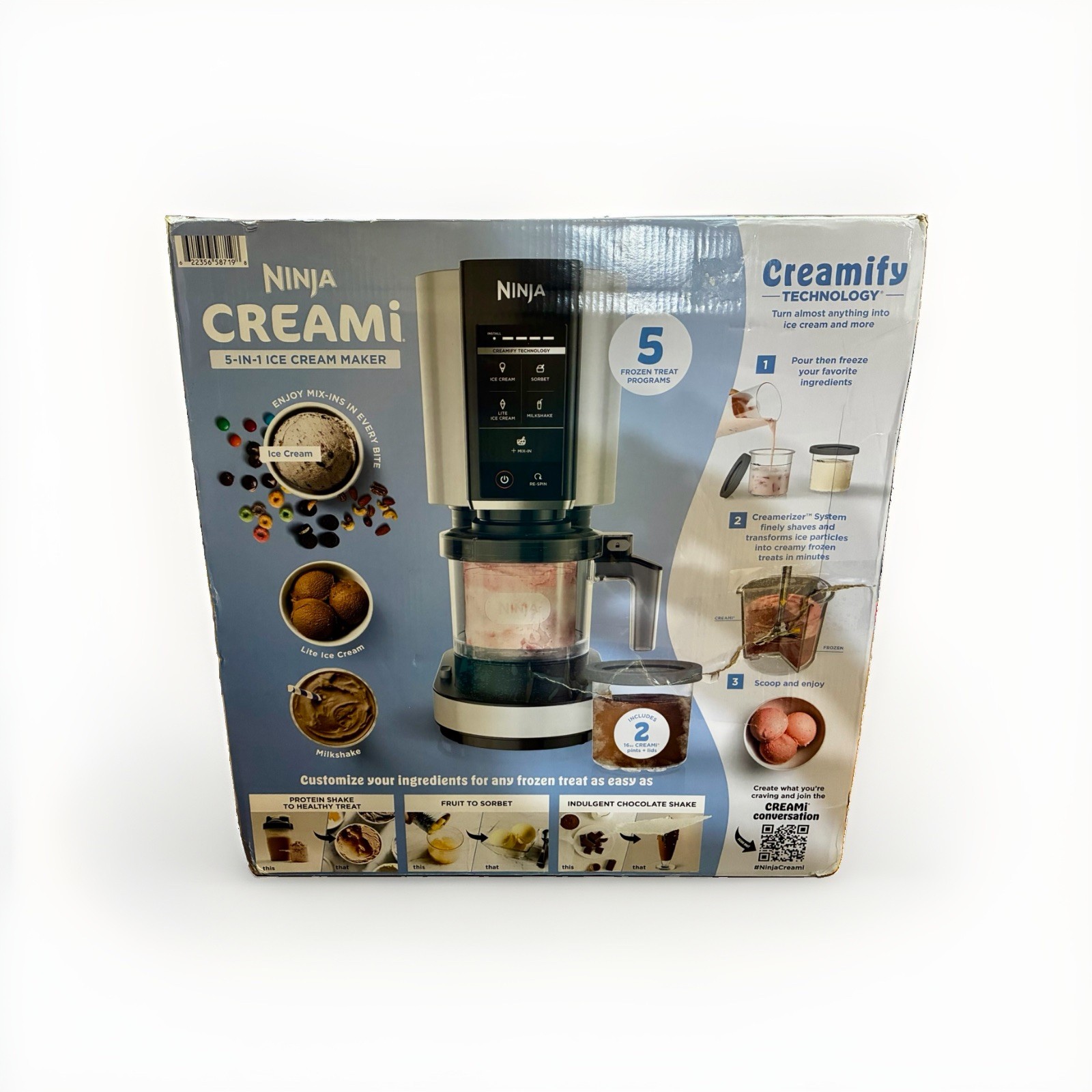 Ninja CREAMi 5-5 in-1 Ice Cream Maker NC300