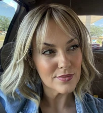 “Hollie” Wig by Jon Renau 12FS12 Malibu Blonde Hand-Tied, Heat-Friendly Open Box