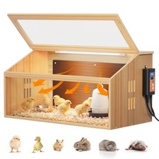 Chicken Brooder Box Wooden Thermostat Heating...