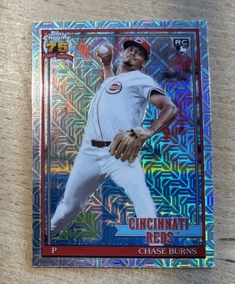 2026 Topps Chrome Chase Burns #91C-38 Silver Mojo Refractor Rookie RC ⚾️🔴 - Bild 1 von 4