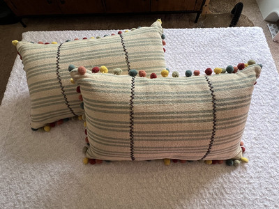 Bubbs Pillow Teal / Multi Throw Pillows