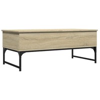 Couchtisch Sonoma-Eiche 100X50X40 Cm Holzwerkstoff Und Metall