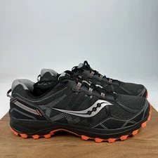 New Mens Saucony Excursion Tr 11 Low Trail Running Athletic Black Shoes Sz 14 W