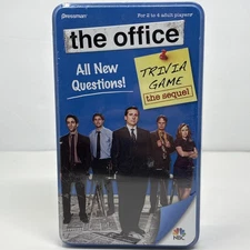 Pressman The Office 2009 Trivia Game Cards Blue Tin NEW Sealed The Sequel