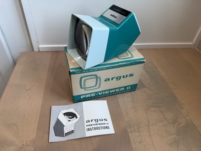 Vintage Argus Pre-Viewer II 35mm 127 Color Slide Viewer w/ Box