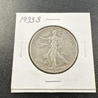 1933-S Liberty Walking Half Dollar 50c - .9 / Nice Coin! - No Reserve!