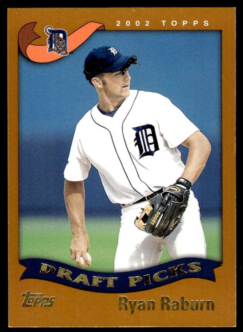 2002 Topps Ryan Raburn Rookie Detroit Tigers #692 DPK