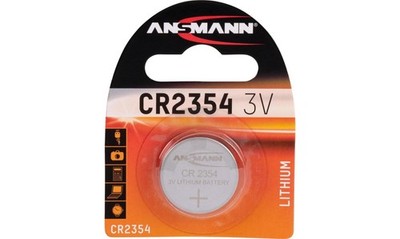 1 X ANSMANN 3V CR2354 BATTERY for SOME POLAR HEART MONITOR WATCHES, Tesla FOB
