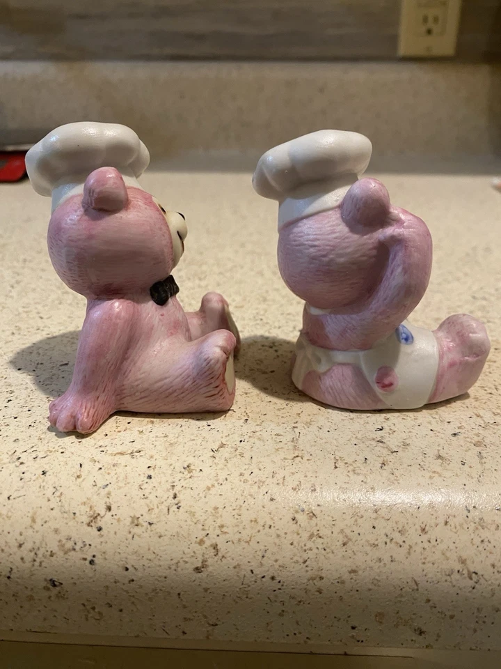 Juego de coctelera y pimienta de cerámica Chef Pink Bear y tapones hechos en Corea Foto 3 de 4