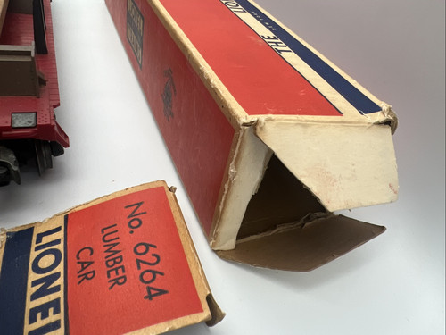 LIONEL RARE 6264 LUMBER CAR WITH ORIGINAL BOX O GAUGE POSTWAR 6511-2 - Picture 13 of 24