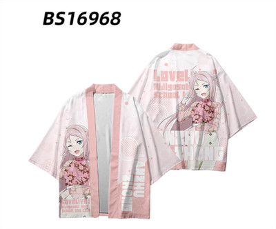 LoveLive! Zhong Lanzhu  Casual Kimono Haori Unisex Coats Summer Tops