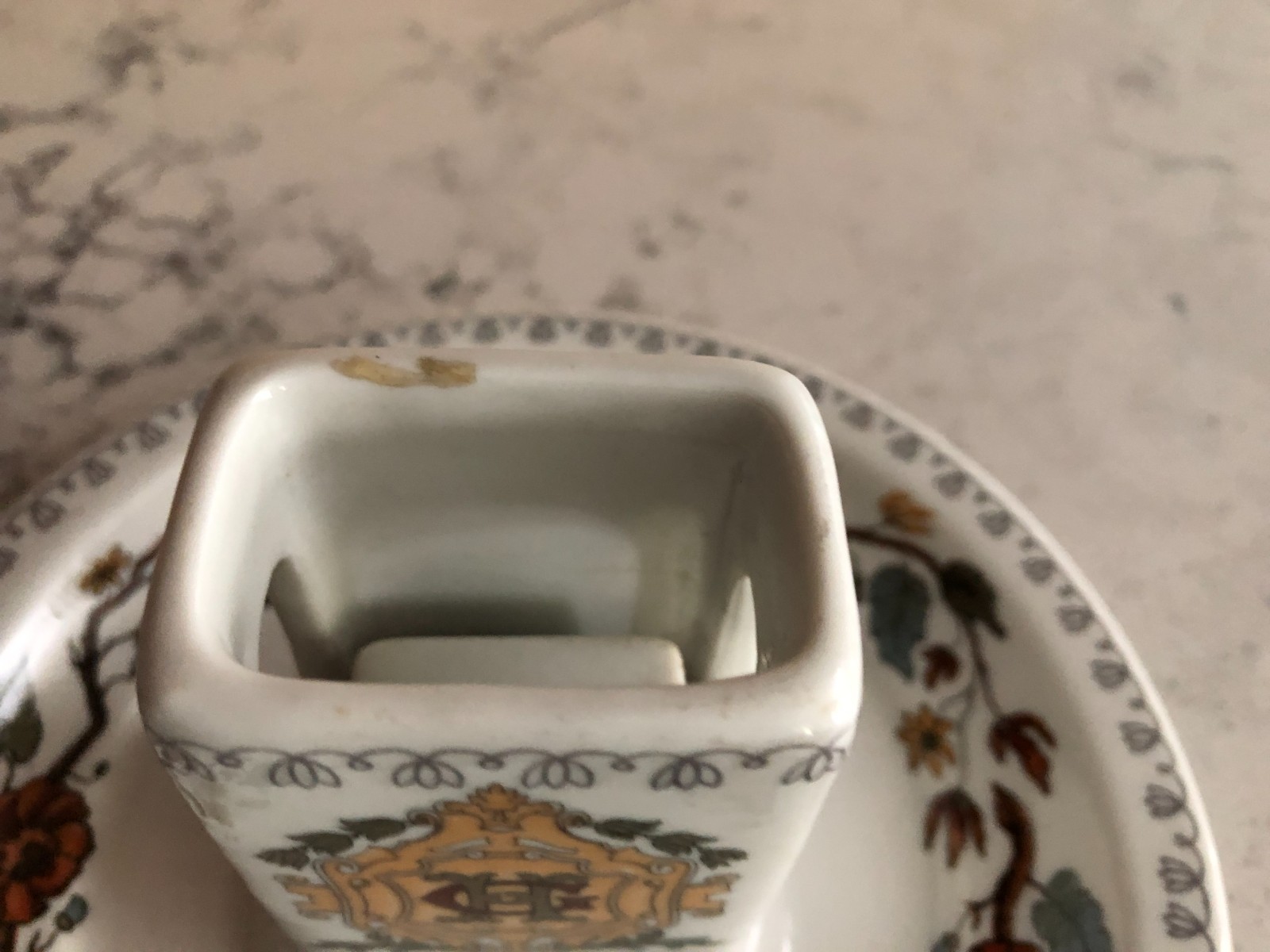 Vintage The Greenbrier Resort Hotel Matchstick Book Holder Buffalo China *RARE*