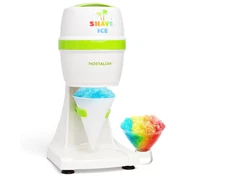 Nostalgia Electric Shave Ice Maker - Tabletop Snow Cone & Slushie Machine - 2 Ic