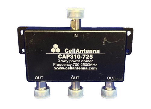 CELLANTENNA CAP310-725, 3-Way Power Divider, Freq. 700-2500Mhz, Pre Owned