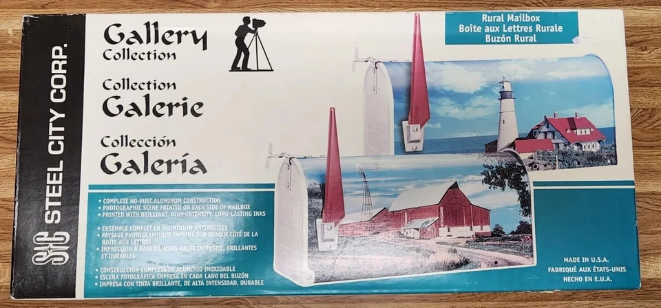 Faro de correo rural de colección Steel City Corp U.S. modelo raro GC-1 NOS Foto 4 de 4