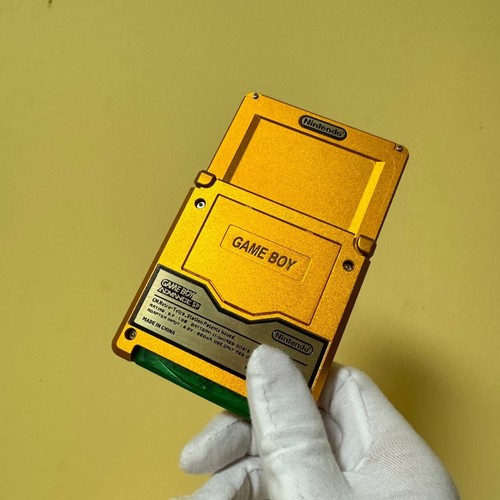 GBA SP Unhinged AGS 101 • Slim Edition IPS v3 LED • Gameboy Advance GOLD Case - Picture 9 of 10
