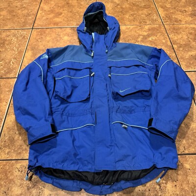 ジャケット・アウター 90s NIKE ACG mountain jacket blue VTG Nike ACG Mountain Parka Jacket Size Small 90's Blue