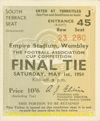 reproduction WEST BROMWICH ALBION 1931-1970 fa league cup final charity s ticket - Picture 5 of 10