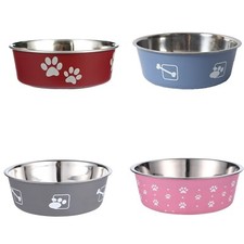 Heavy Duty Insulated Stainless Steel Dog Bowl for Dogs  Cats NonSlip Base