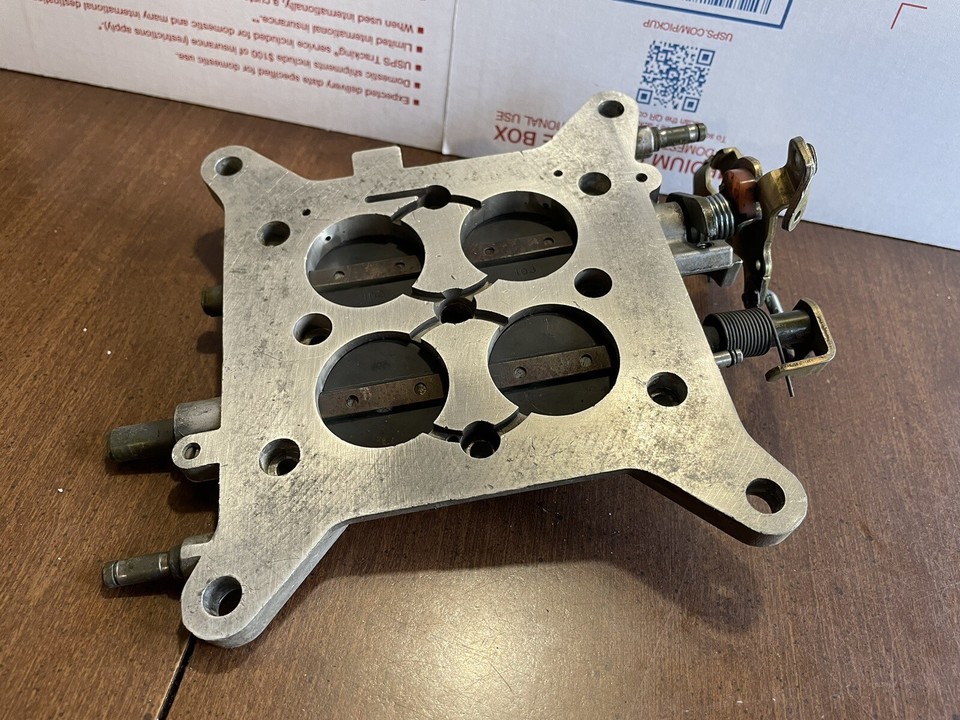 Holley carburetor base plate 4 Barrel 4bbl Double Pumper eBay