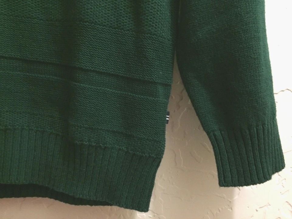 Suéter feminino Nautica manga longa malha pulôver xale colarinho algodão, tamanho M  - Imagem 3 de 4