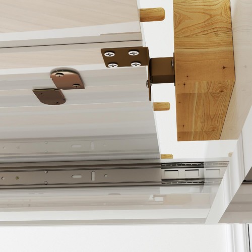 Tavolo da Pranzo Allungabile per 4-6 Persone 120-160x80x78 cm Bianco DecHome - Foto 8 di 9