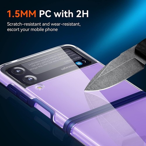Samsung Galaxy Z Flip 3 Phone Case Clear Transparent Cover Skin - Picture 5 of 9